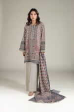 KHAADI 3PIECE LAWN UNSTICHED - Image 2